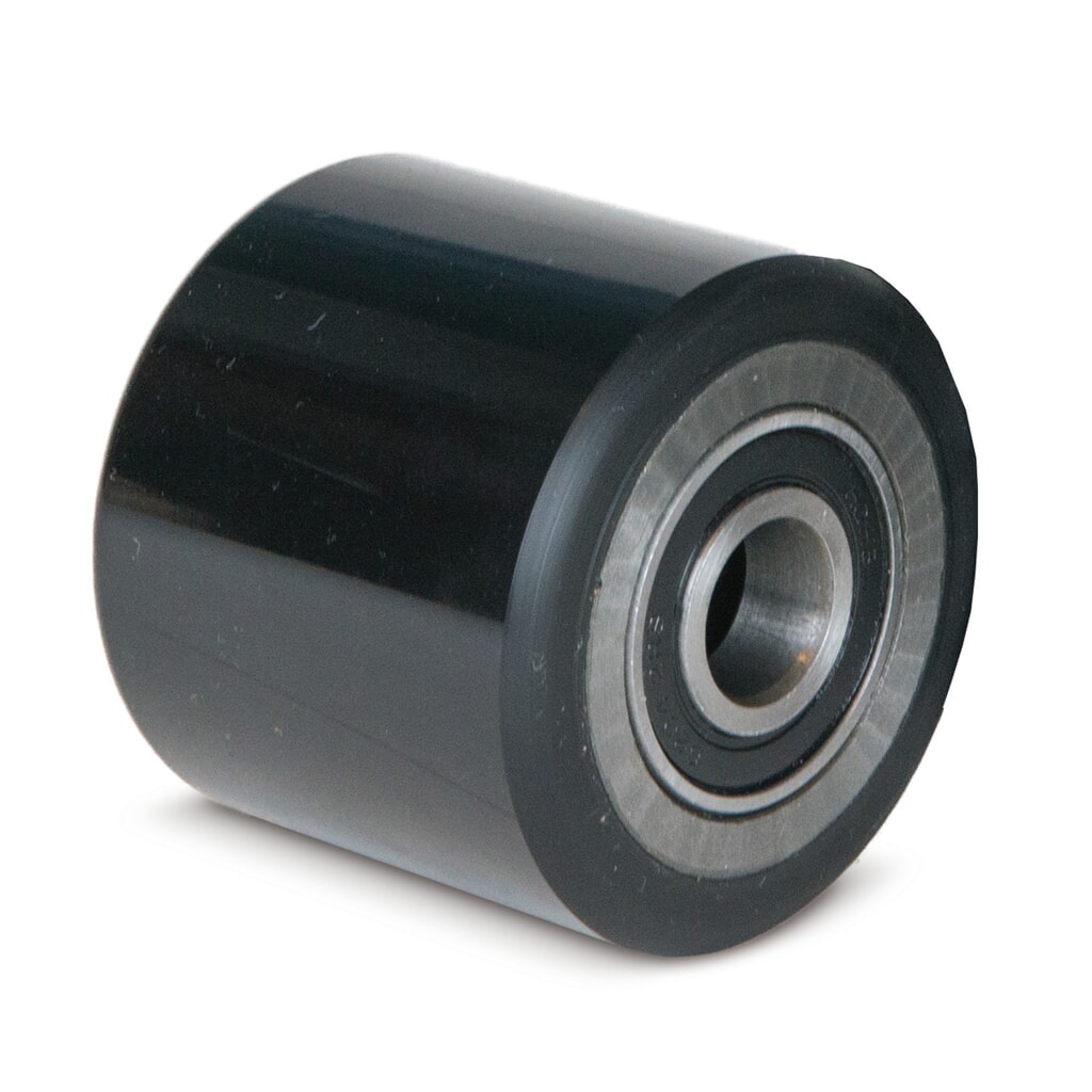 Produktabbildung: Gabelrolle Economic Typ DB, Einfach, Nylon, Ø x Breite 70 x 80 mm
