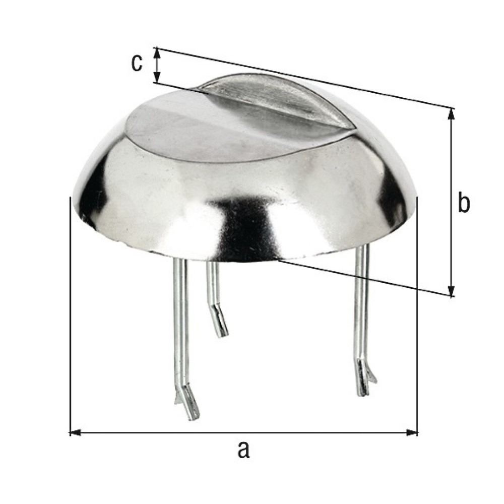Produktabbildung: GAH Auflaufstütze, anschraubbare Betonanker, Aluminiumguss, 65 mm