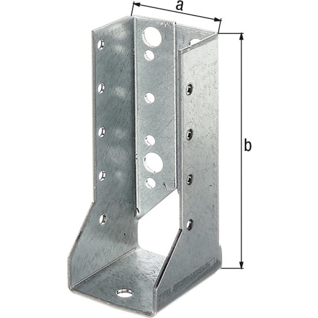 Produktabbildung: GAH Balkenschuh Typ B 140/180, Stahl sendzimirverzinkt, 2 mm ETA-08/0171