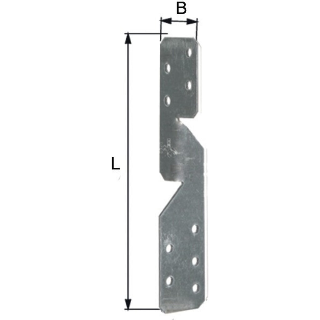 Produktabbildung: GAH Sparrenpfettenanker, 210x33x2mm, links / rechts