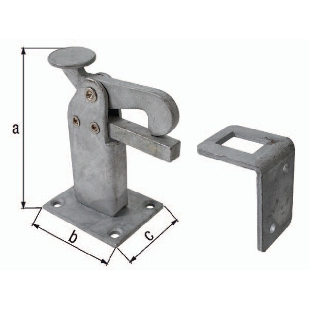 Produktabbildung: GAH Torfeststeller, 6 / 5,5 mm, Stahl verzinkt