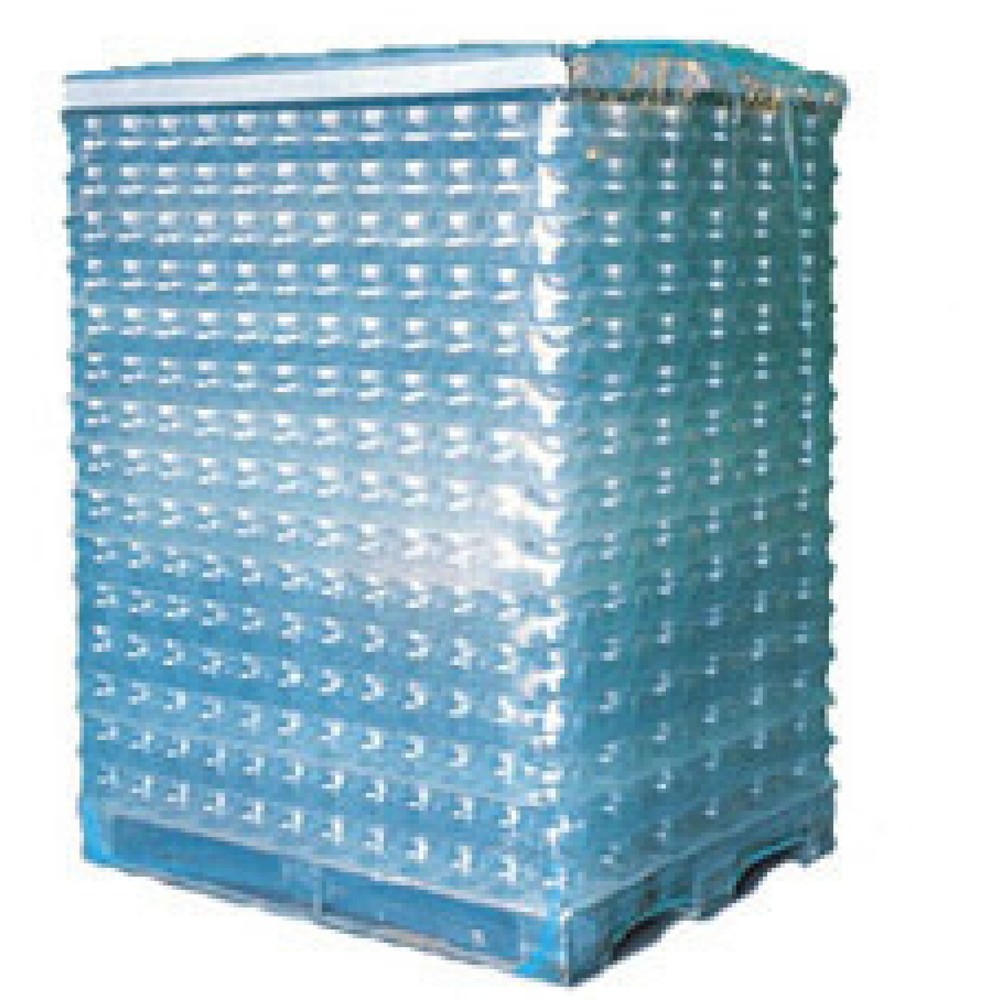 Illustration du produit: Gaine thermorétractable, PE, 125 µ, lxL 1.250 mm x 100 mc, pli latéral 850 mm, transparente