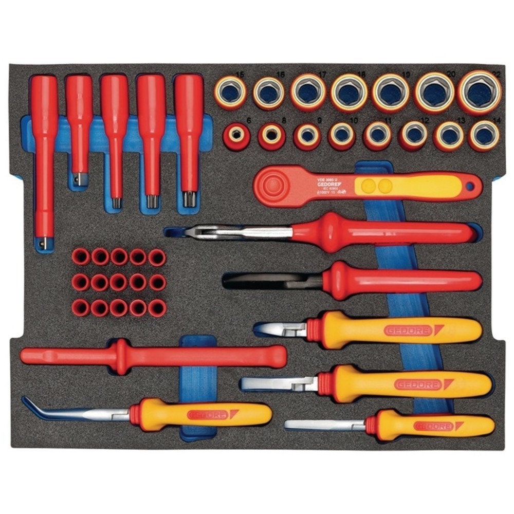 N° de l'image du produit 3 : Assortiment d'outils 53 pièces dans L-BOXX® pour électricien GEDORE