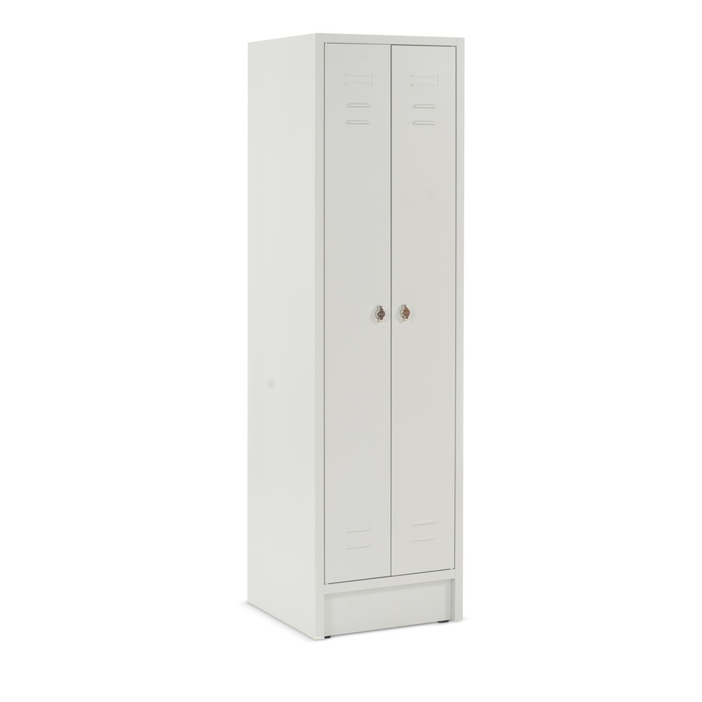 Product afbeelding: Garderobekast met sokkel + draaivergrendeling, 2 compartimenten voor 2 personen, hxbxd 1.800 x 500 x 500 mm
