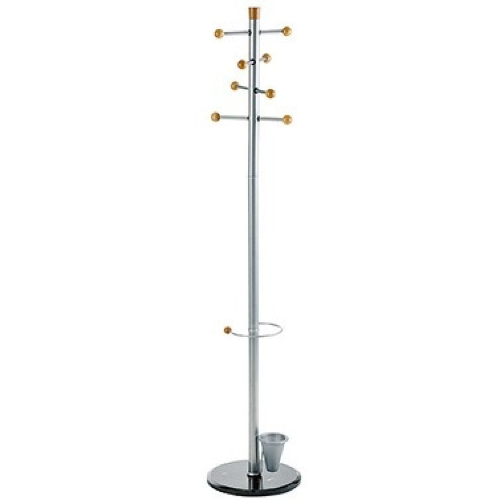 Produktabbildung: ALCO Garderobenständer 2807 38x175x38cm silber