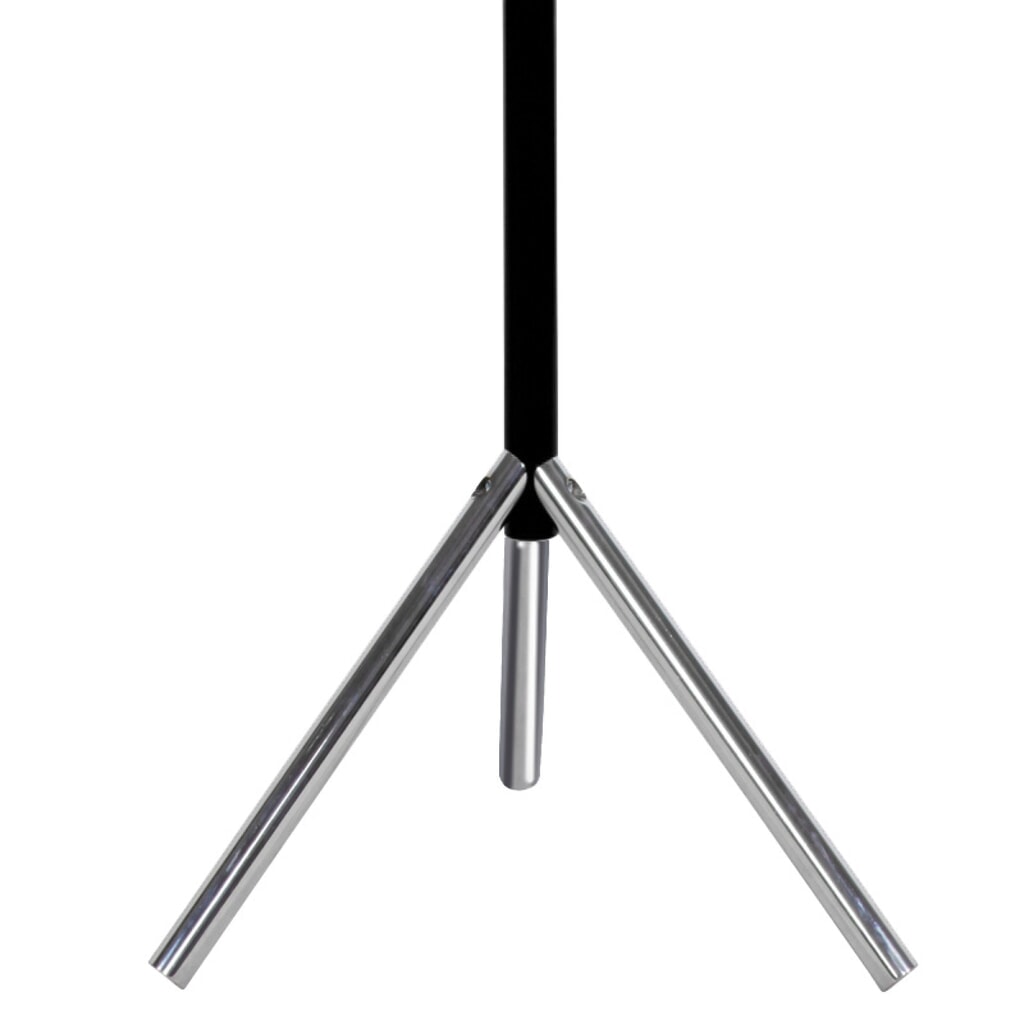 Garderobenständer Linair, freistehend, 4 Haken, schwarz, verchromt Produktabbildung Nr. 3: Garderobenständer Linair, freistehend, 4 Haken, schwarz, verchromt