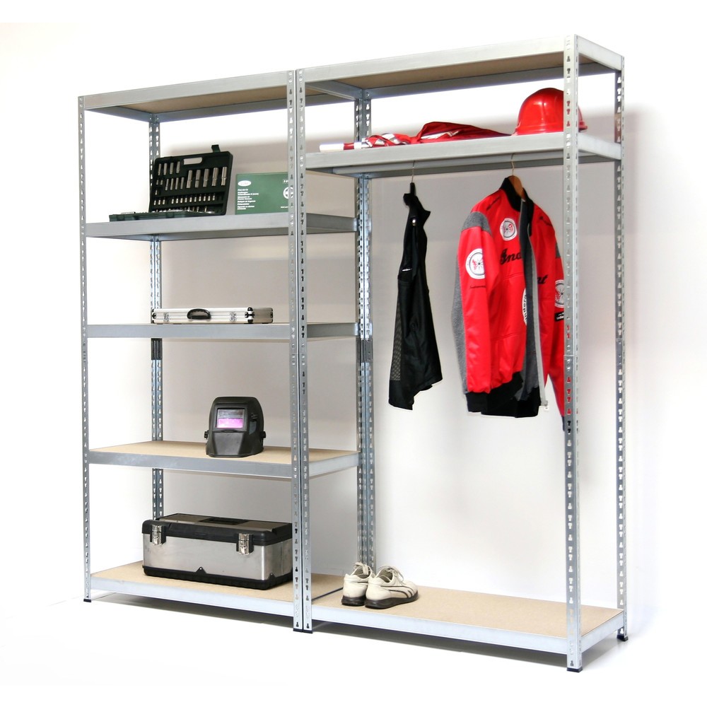 Product afbeelding: Garderoberek, hxbxd 1.800 x 1.800 x 460 mm, 8 legborden