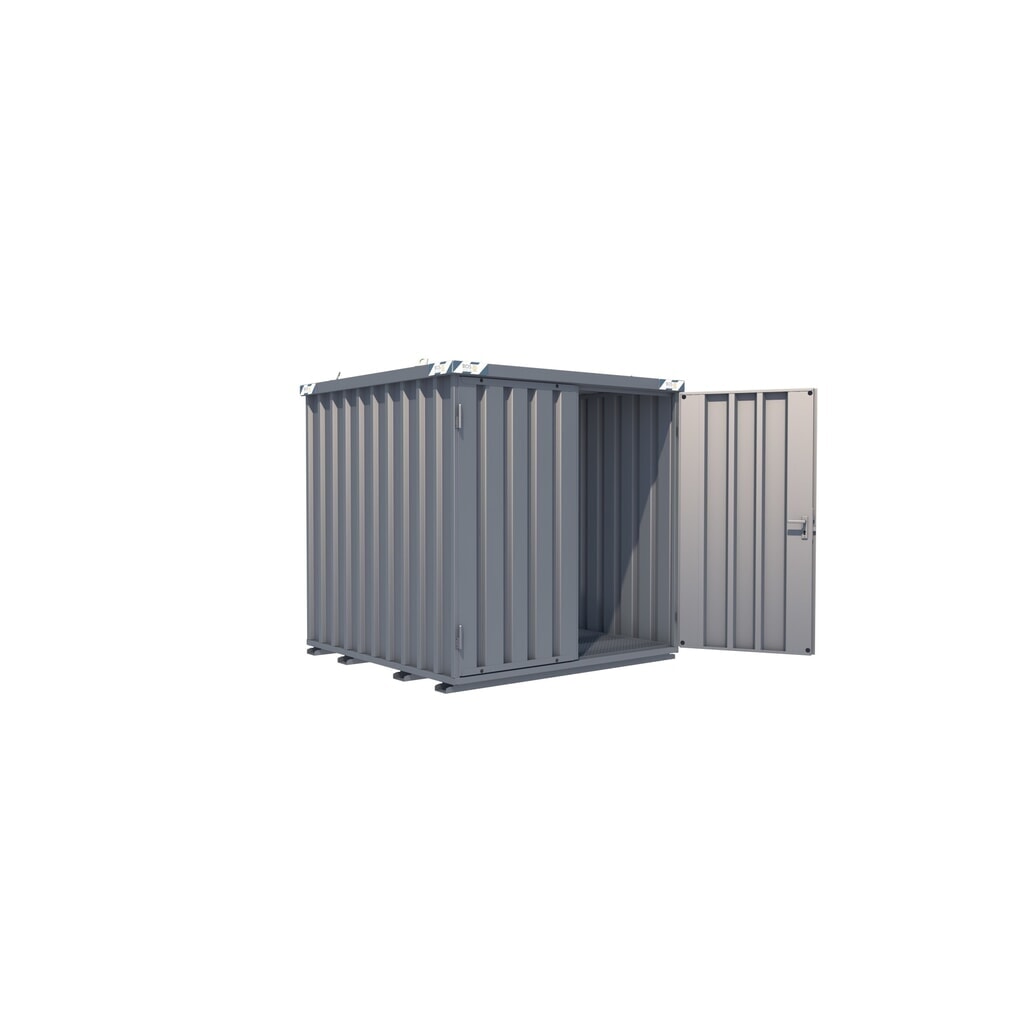 BOS® Gasflaschen-Container SGL, BxT 2.100 x 2.100 mm, Tür stirnseitig, 2-flügelig Produktabbildung: BOS® Gasflaschen-Container SGL, BxT 2.100 x 2.100 mm, Tür stirnseitig, 2-flügelig