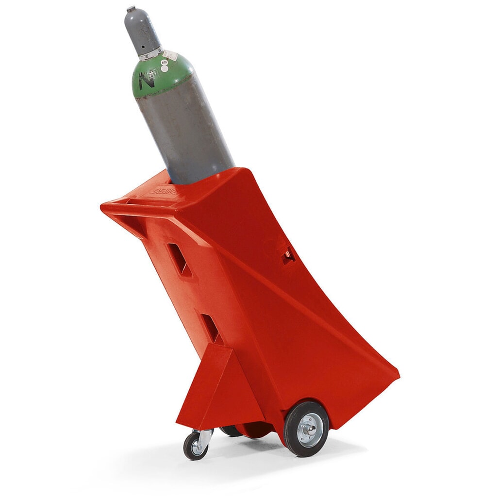 Gasflaschenwagen GFW-1-S, inkl. Zurrband, mit Stützrad Produktabbildung: Gasflaschenwagen GFW-1-S, inkl. Zurrband, mit Stützrad