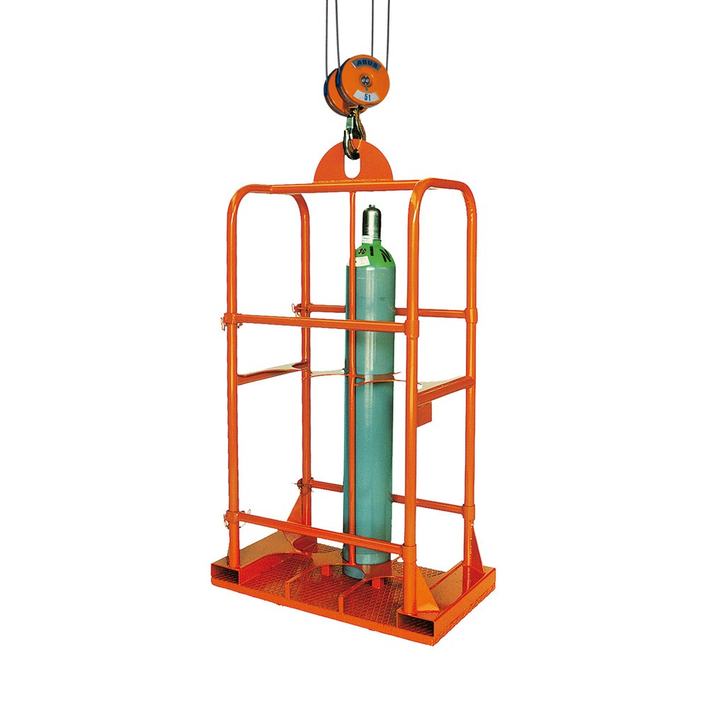 Product afbeelding: Gasflessenopslag Eichinger®, 4 flessen Ø 250 mm, zuiver oranje