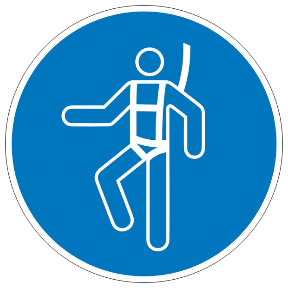 Product afbeelding: SafetyMarking® Valharnas dragen, Ø 100 mm, folie