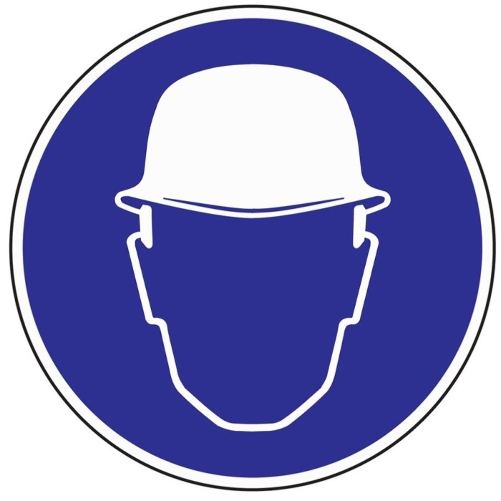 Produktabbildung: Gebotszeichen, Kunststoff, Kopfschutz benutzen