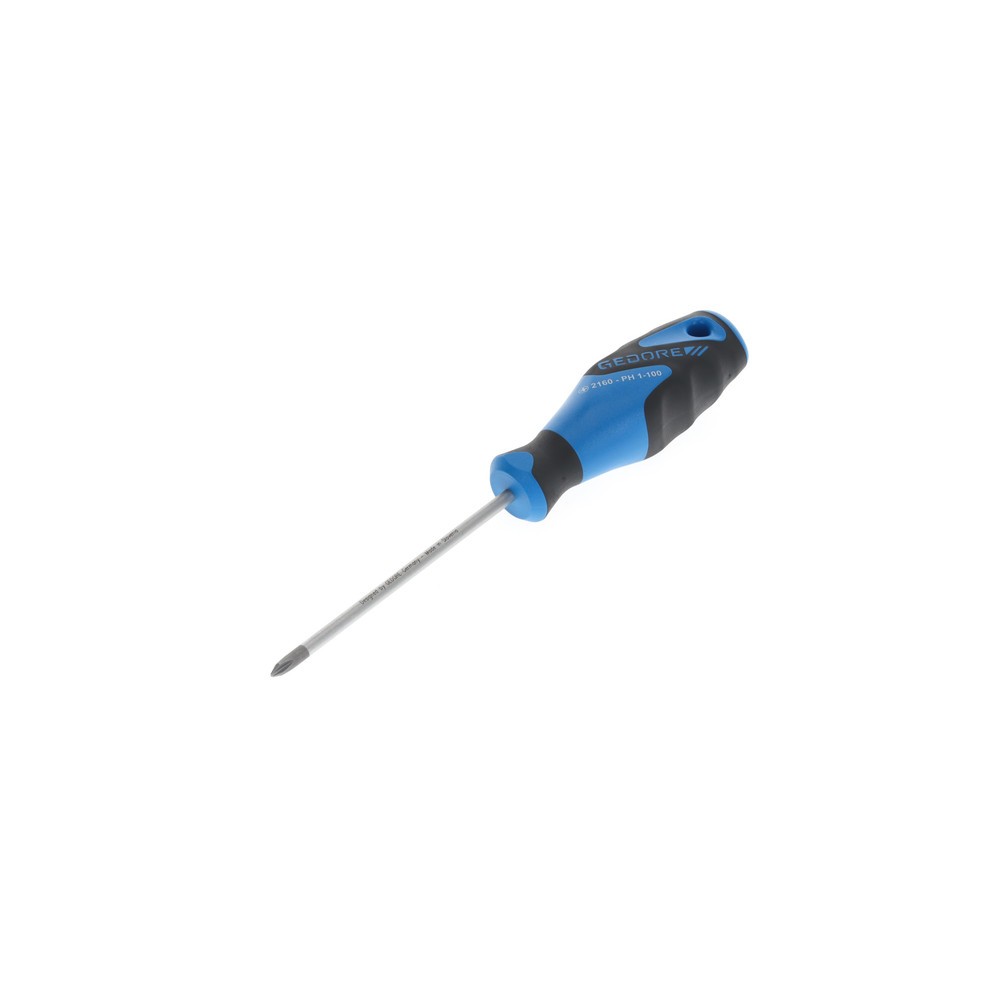 Produktabbildung: GEDORE 3K-Schraubendreher, Kreuzschlitz PH 1, 100 mm 2160 PH 1-100