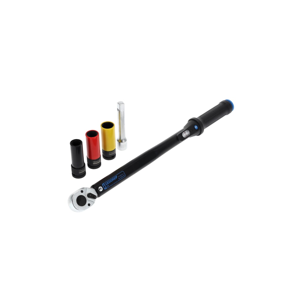 GEDORE Drehmomentschlüssel-Set 1/2" TORCOFLEX UK 5-tlg 3550-UK-LS4 Produktabbildung: GEDORE Drehmomentschlüssel-Set 1/2" TORCOFLEX UK 5-tlg 3550-UK-LS4