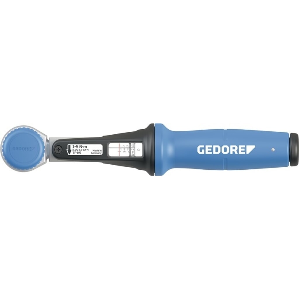 Produktabbildung: GEDORE Drehmomentschlüssel TF-K5, 1/4 Zoll 1 - 5 Nm