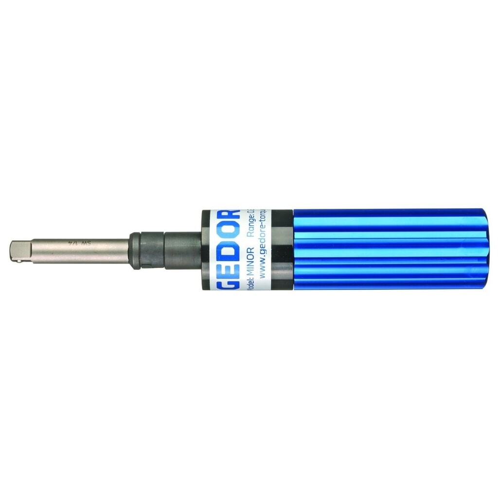 Produktabbildung: GEDORE Drehmomentschrauber 1/4" 50-406 cNm 015605 blau STANDARD FH B O/W CW