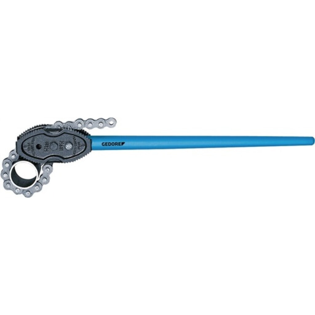 Produktabbildung: Kettenrohrzange 122006 1-6 blau einbrennlackiert Vergütungsstahl Gedore