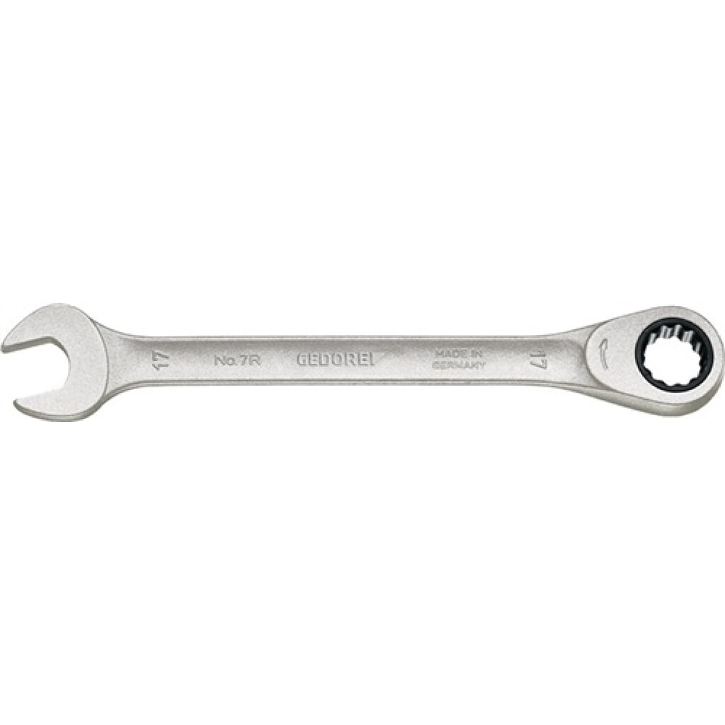 Ring-Maulschlüssel SW 8 mm mit Ringratsche L. 140 mm CV-Stahl Produktabbildung: Ring-Maulschlüssel SW 8 mm mit Ringratsche L. 140 mm CV-Stahl