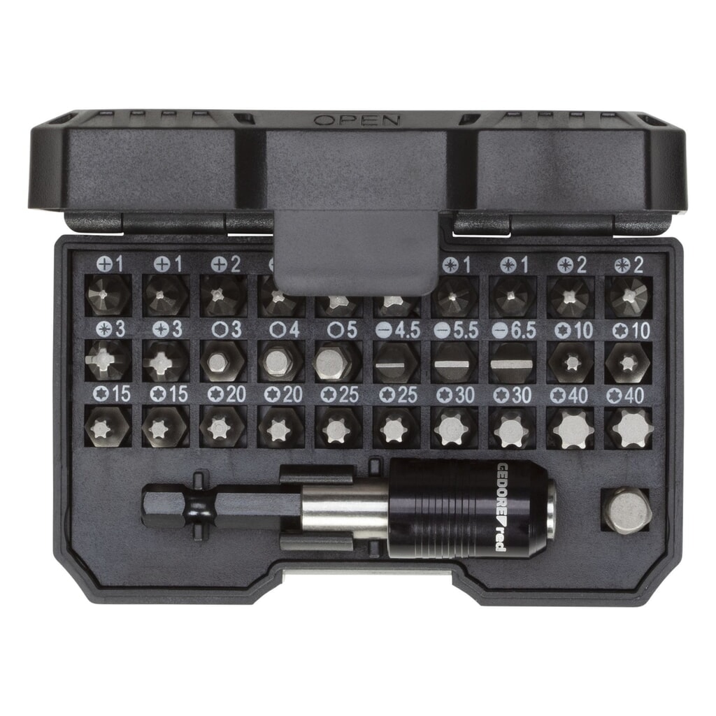 Produktabbildung: GEDORE red Bit-Box 1/4 SL+PH+PZ+TX+6kt 32tlg R33005031