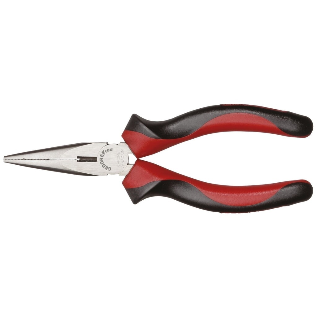 GEDORE red Flachrundzange gerade L.160mm 2K-Griff R28502160 Produktabbildung: GEDORE red Flachrundzange gerade L.160mm 2K-Griff R28502160