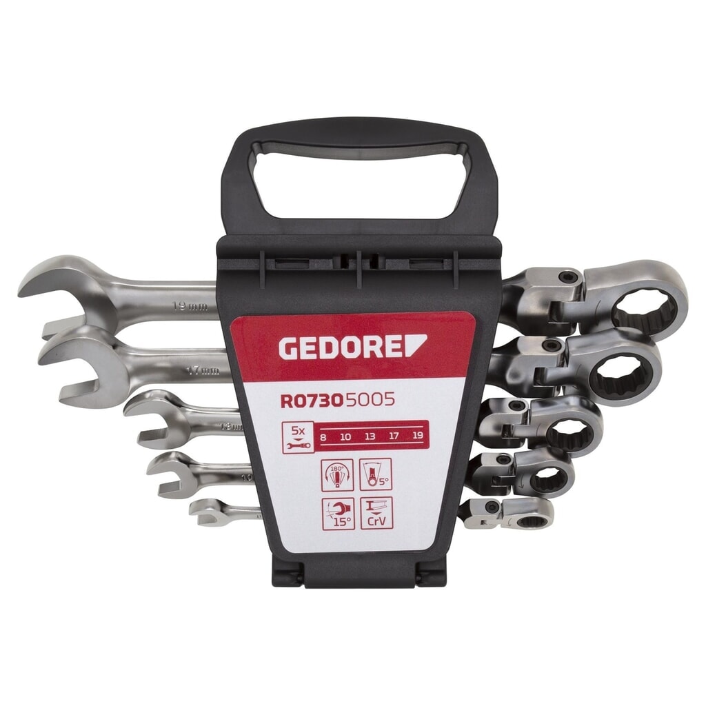 Produktabbildung: GEDORE red Glk.Ringratschenmaulschl.Satz SW8-19mm R07305005