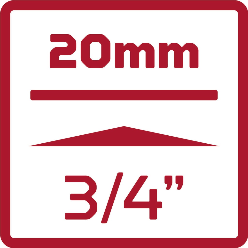 GEDORE red Kraftschr.Einsatz 3/4 6kt SW24mm L.51mm R73002409 Produktabbildung Nr. 2: GEDORE red Kraftschr.Einsatz 3/4 6kt SW24mm L.51mm R73002409
