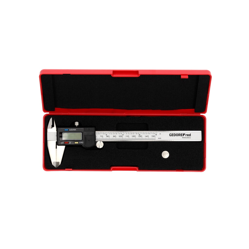 GEDORE red Messschieber digital W.153mm mm/inch R94420021 Produktabbildung: GEDORE red Messschieber digital W.153mm mm/inch R94420021