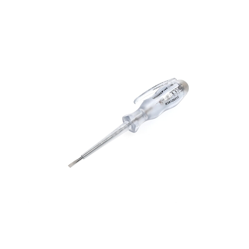 GEDORE red Phasenprüfer 105-250V Schlitz 3mm 135mm R38120312 Produktabbildung: GEDORE red Phasenprüfer 105-250V Schlitz 3mm 135mm R38120312