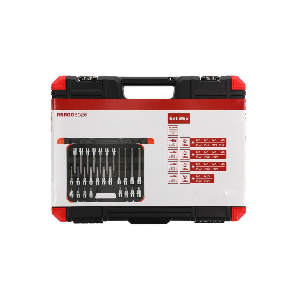Produktabbildung Nr. 2: GEDORE red Schraubendr.Einsätze 1/2 XZN 26tlg R68003026