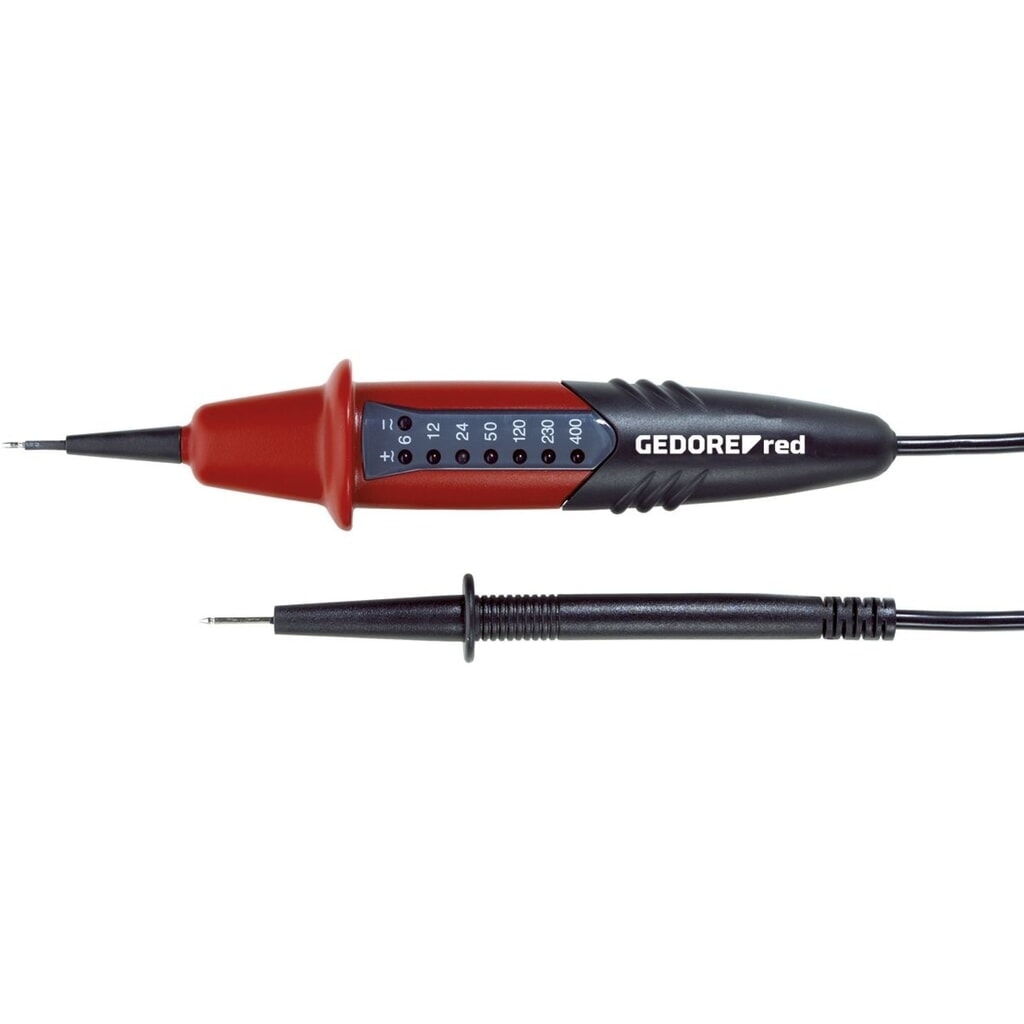 GEDORE red Spannungstester 2pol. 6-400V AC/DC IP65 R38120000 Produktabbildung: GEDORE red Spannungstester 2pol. 6-400V AC/DC IP65 R38120000