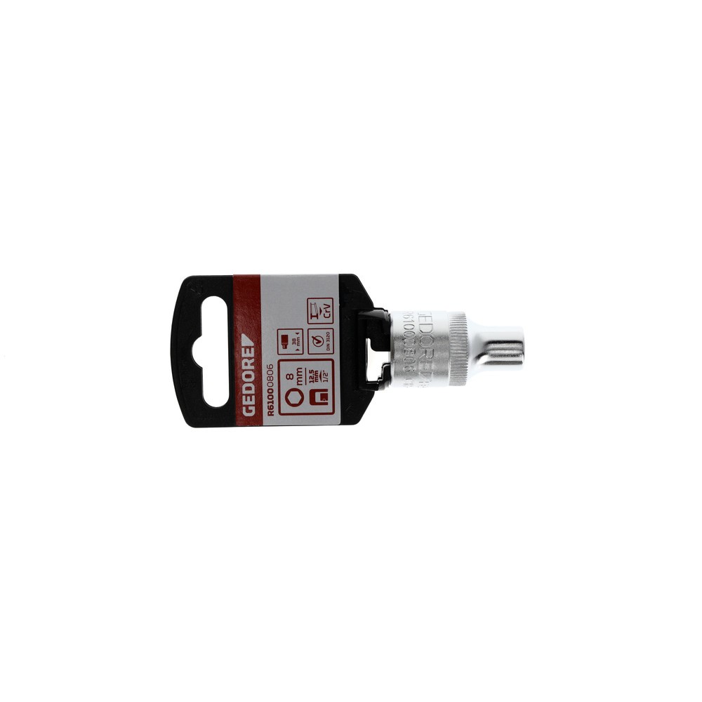 Produktabbildung Nr. 2: GEDORE red Steckschl.Einsatz 1/2 6kt SW8mm L.38mm R61000806