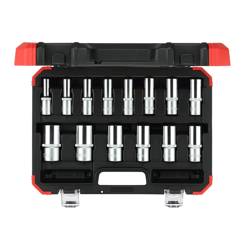 Produktabbildung: GEDORE red Steckschl.Satz 1/2 6kt SW10-32mm 14tlg R61003114