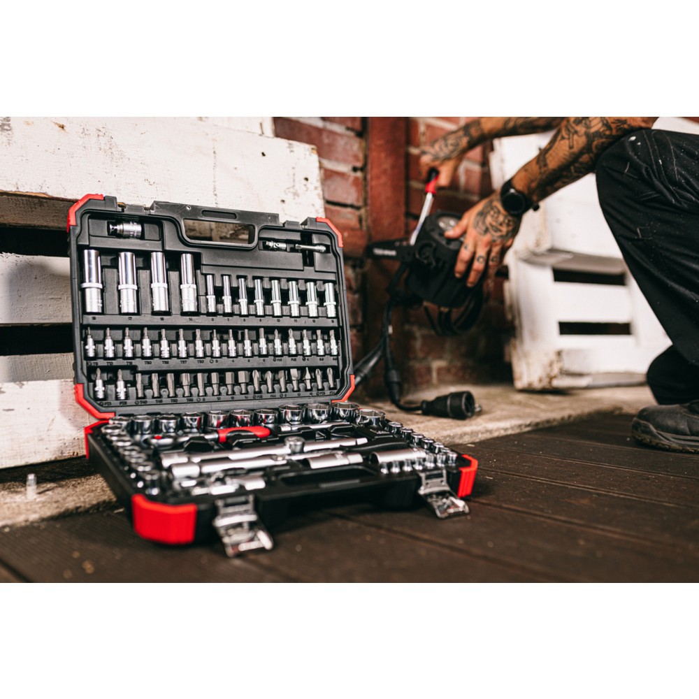Produktabbildung Nr. 18: GEDORE red Steckschl.Satz 1/4+1/2 94tlg R46003094