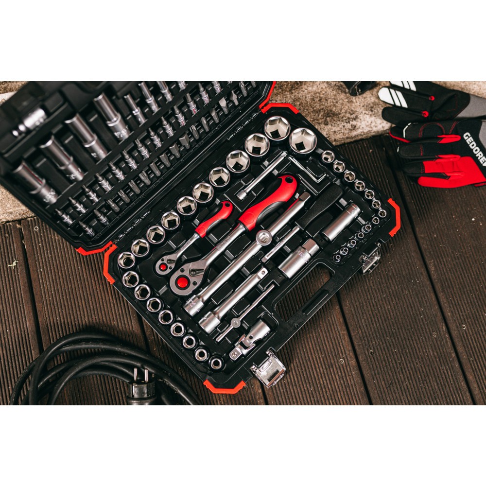 Produktabbildung Nr. 20: GEDORE red Steckschl.Satz 1/4+1/2 94tlg R46003094