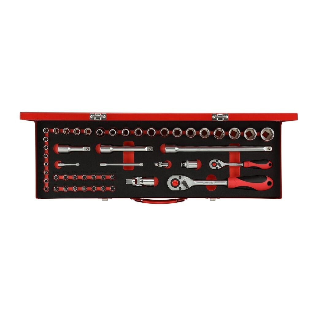 Produktabbildung: GEDORE red Steckschl.Satz 1/4+1/2 49tlg R46004049