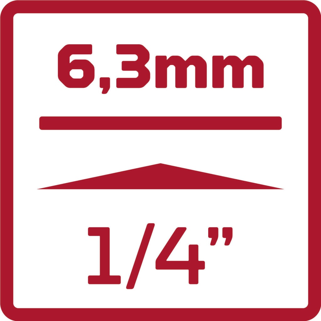Produktabbildung Nr. 7: GEDORE red Steckschl.Einsatz 1/4 6kt SW13mm L.50mm R41001309