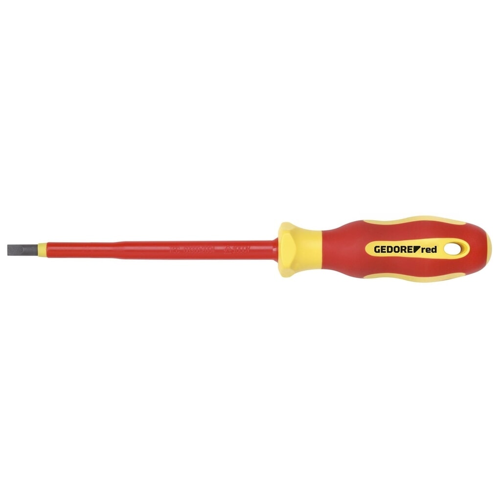 GEDORE red VDE-Schraubendreher Schlitz 2.5x0.4x75mm R39102514 Produktabbildung: GEDORE red VDE-Schraubendreher Schlitz 2.5x0.4x75mm R39102514