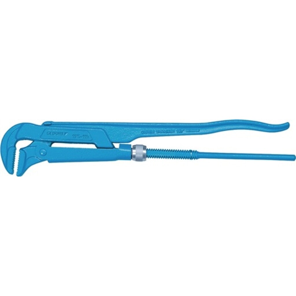 Rohrzange L.320mm 1Zoll blau einbrennlackiert CV. 176 1 DIN5234 FormB Produktabbildung: Rohrzange L.320mm 1Zoll blau einbrennlackiert CV. 176 1 DIN5234 FormB