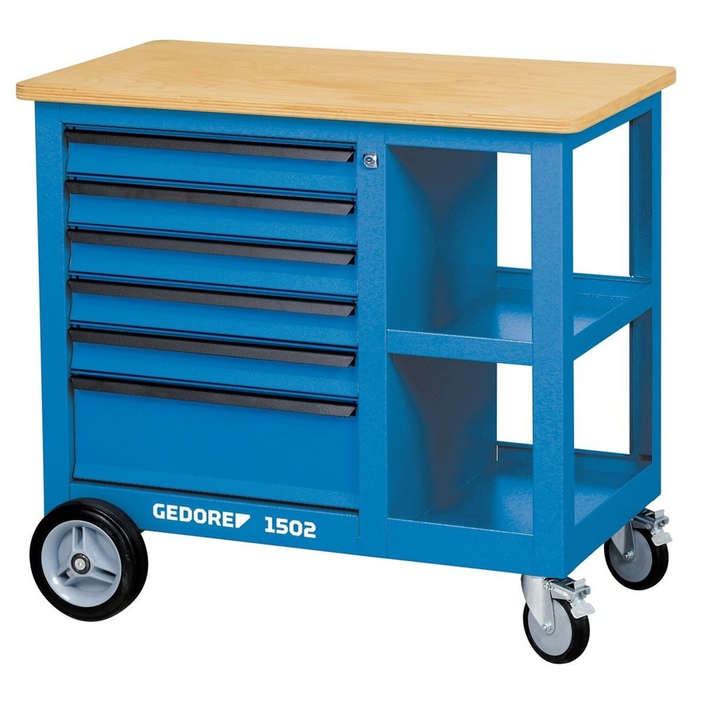 Produktabbildung: GEDORE Rollwerkbank mit 6 Schubladen 1502