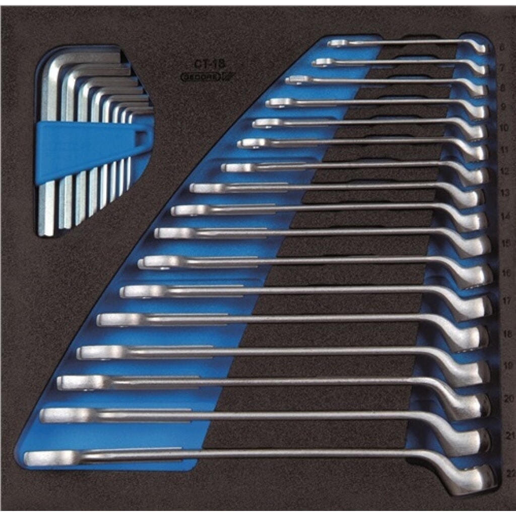Werkzeugmodul 1500 CT2-1 B T315xB310mm 25-tlg.Ringmaul-/Stiftschlüsselsatz Produktabbildung: Werkzeugmodul 1500 CT2-1 B T315xB310mm 25-tlg.Ringmaul-/Stiftschlüsselsatz