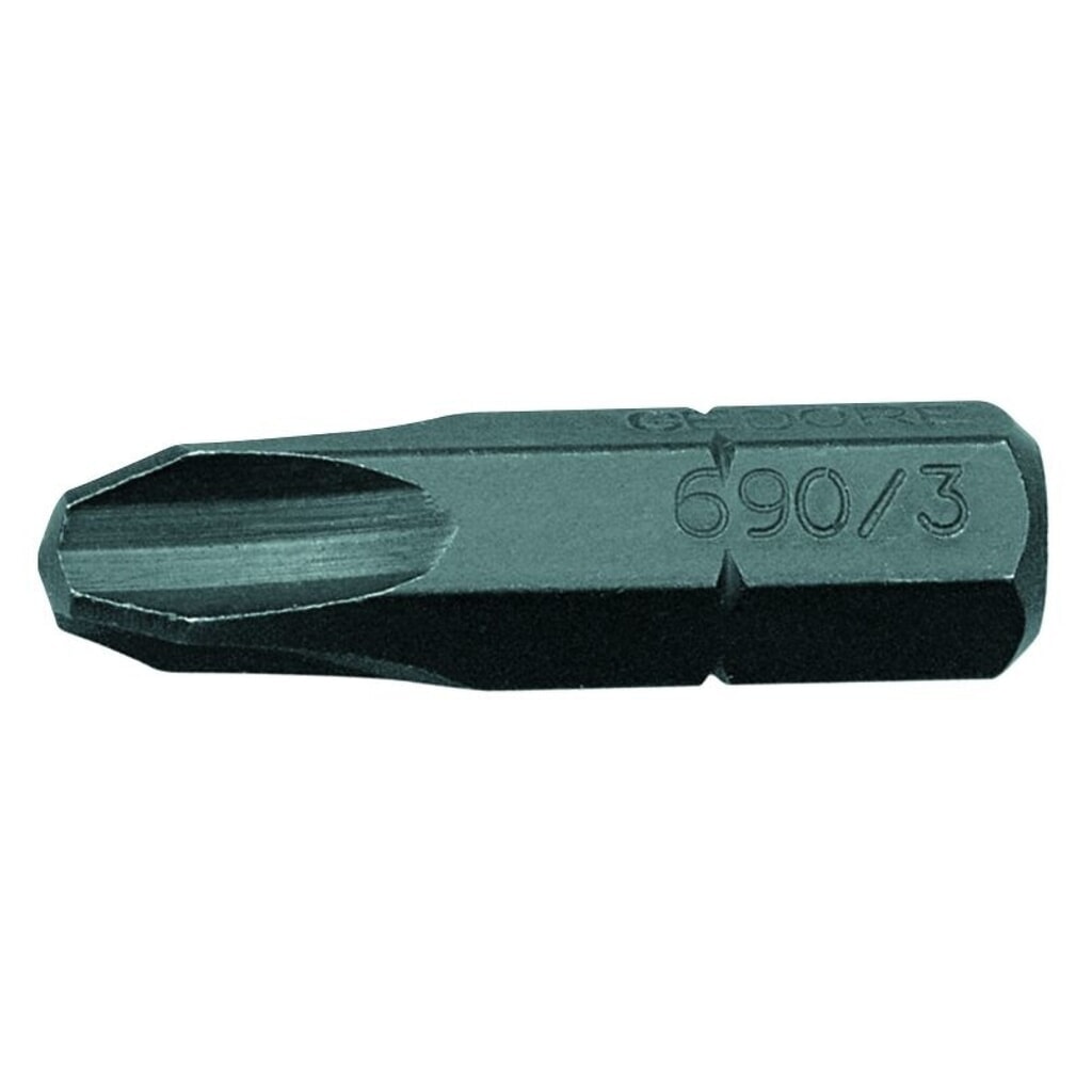 GEDORE Schraubendreherbit 1/4" Kreuzschlitz PH 2 690 2 S-010 Produktabbildung: GEDORE Schraubendreherbit 1/4" Kreuzschlitz PH 2 690 2 S-010