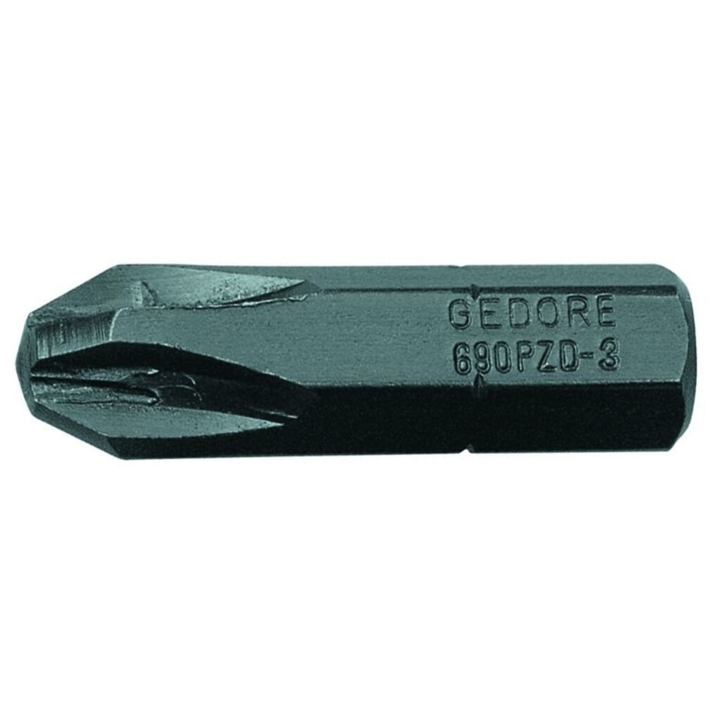 Produktabbildung: GEDORE Schraubendreherbit 1/4" Kreuzschlitz PZ 1 690 PZD 1 S-010
