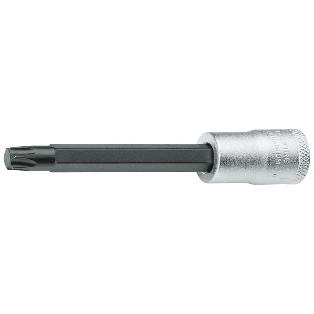 GEDORE Schraubendrehereinsatz 3/8" lang TORX T40 ITX 30 L T40 Produktabbildung: GEDORE Schraubendrehereinsatz 3/8" lang TORX T40 ITX 30 L T40