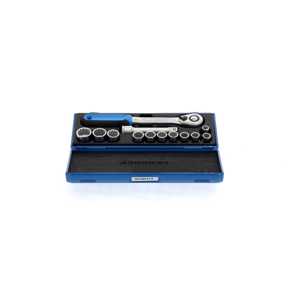 Produktabbildung Nr. 4: GEDORE Steckschlüssel-Satz 1/2" 13-tlg UD 10-24 mm D 19 KMU-20