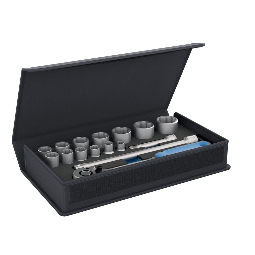 Produktabbildung Nr. 2: GEDORE Steckschlüssel-Satz 1/2" 16-tlg TC 19-MU-10
