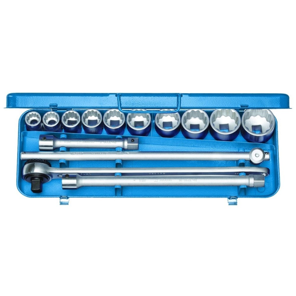 GEDORE Steckschlüssel-Satz 3/4" 14-tlg UD 15/16-2" D 32 EAU-2 Produktabbildung: GEDORE Steckschlüssel-Satz 3/4" 14-tlg UD 15/16-2" D 32 EAU-2