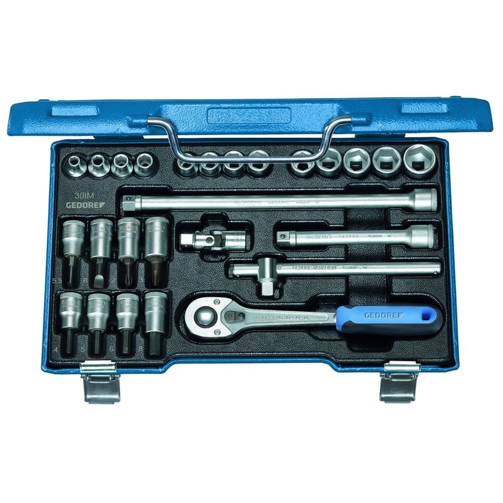 Produktabbildung: GEDORE Steckschlüssel-Satz 3/8" 26-tlg 6-kant IN-IS-PH 30 IMU-10