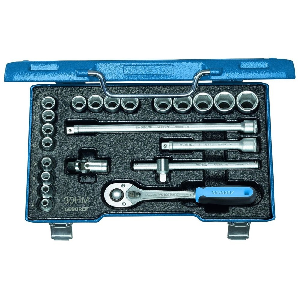 Produktabbildung Nr. 2: GEDORE Steckschlüssel-Satz 3/8" 22-tlg UD-Profil 6-22 mm D 30 HMU-10