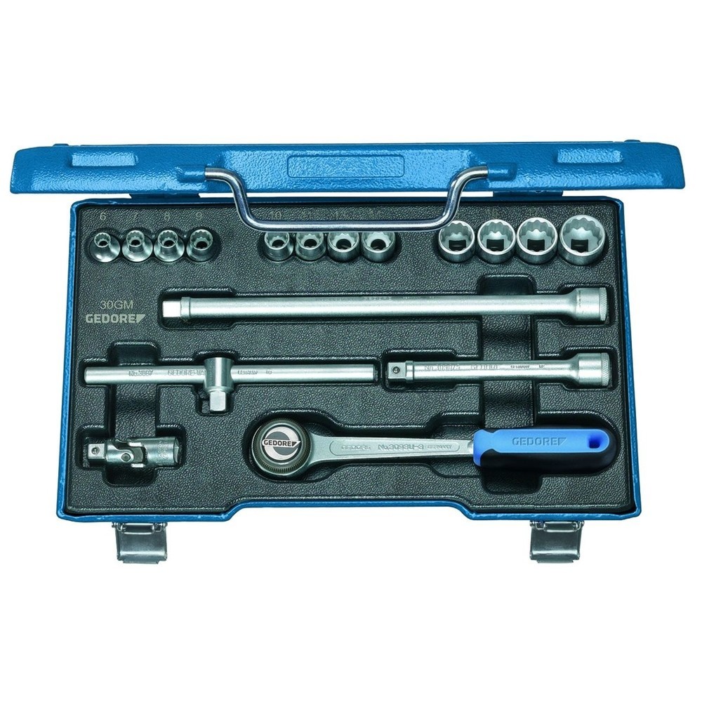 Produktabbildung Nr. 1: GEDORE Steckschlüssel-Satz 3/8" 17-tlg UD-Profil 6-19 mm D 30 GMU-3