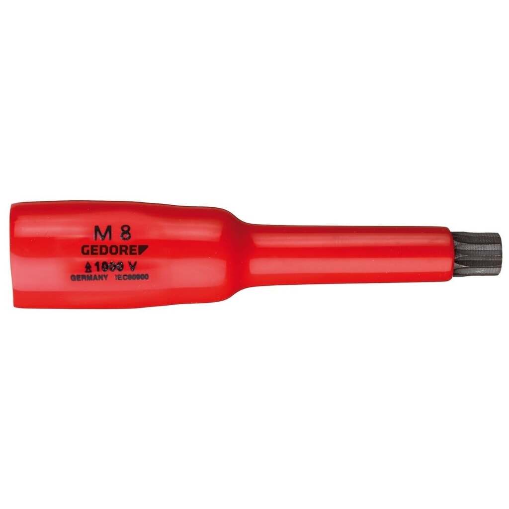 Produktabbildung: GEDORE VDE-Schraubendrehereinsatz 3/8" XZN M8 VDE INX 30 8